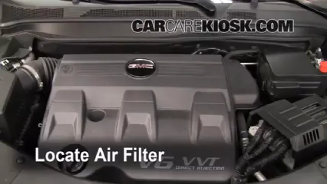 2010 GMC Terrain SLT 3.0L V6 Filtro de aire (motor) Cambio